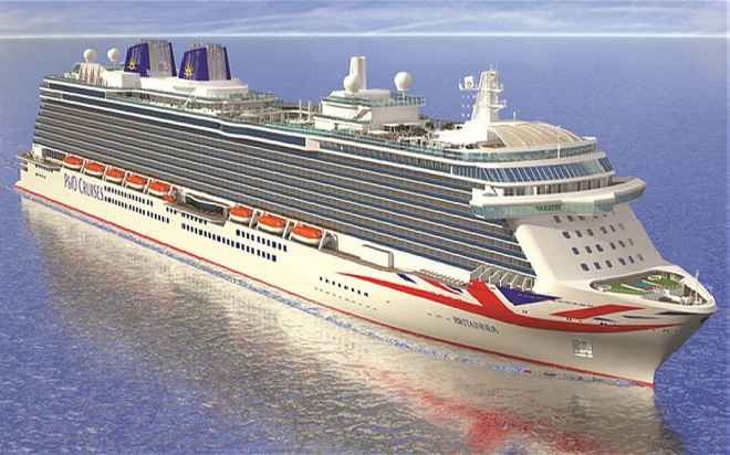 P & O Cruises desvela su nueva decoración con la Union Jack