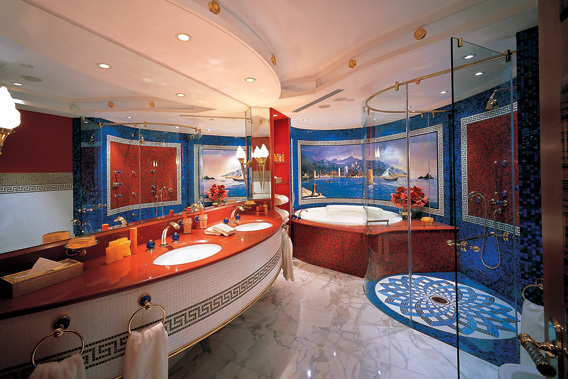 Burj Al Arab - Dubai, Emiratos rabes Unidos - Exclusivo hotel de 5 estrellas de lujo- vista lavabo