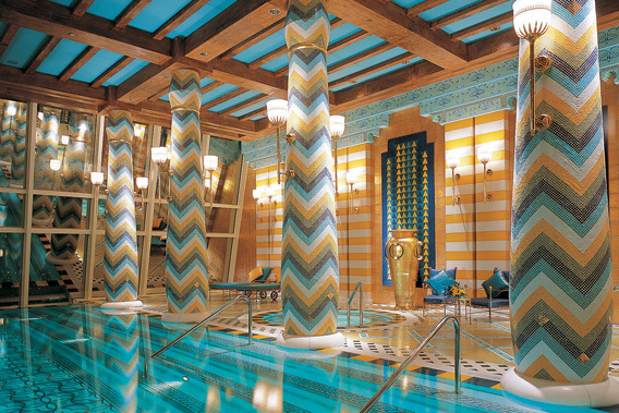 Burj Al Arab - Dubai, Emiratos rabes Unidos - Exclusivo hotel de 5 estrellas de lujo- piscina interior & Spa