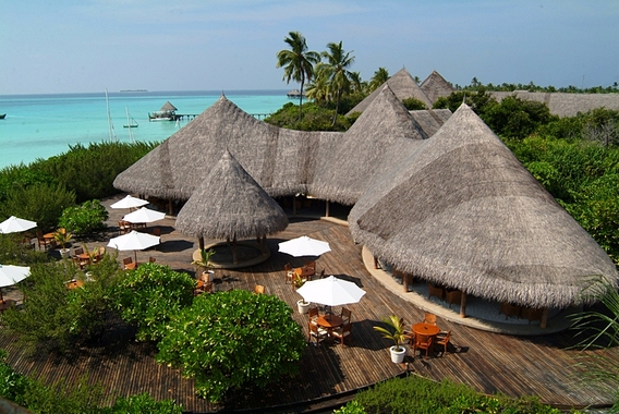 Coco-Pal Dhuni - Maldivas -vista de las cabaas del resort