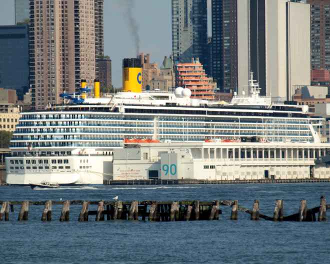 La llegada del Costa Atlantica a Nueva York marca un hito en la historia