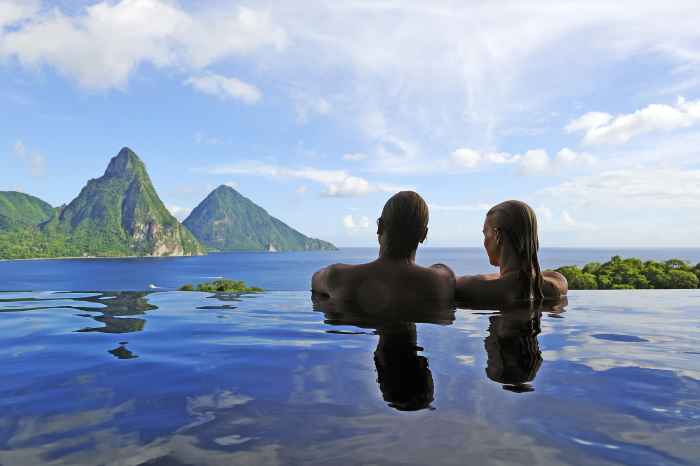 Romance de verano en Anse Chastanet y Jade Mountain, St. Lucia