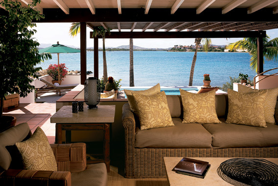 Jumby Bay,  Rosewood Resort - Antigua - Exclusivo Resort de 5 estrellas de lujo- vistas desde terraza de la suite