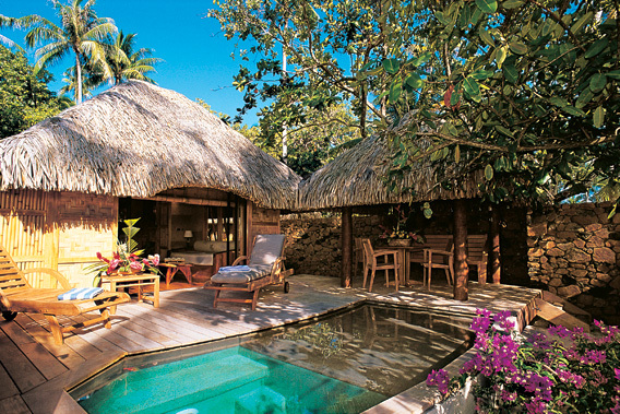 Le Tahaa ,isla privada & Spa, en la Polinesia francesa - piscina privada