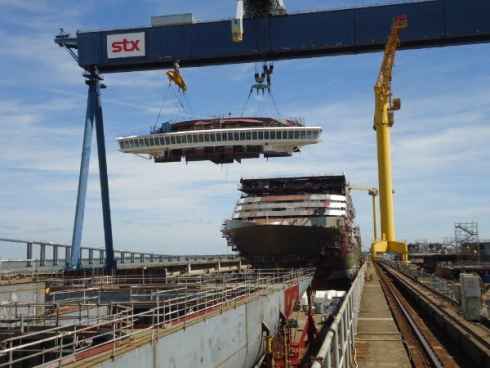 El nuevo crucero de MSC Cruceros , el MSC Divina ya tiene el puente de mando