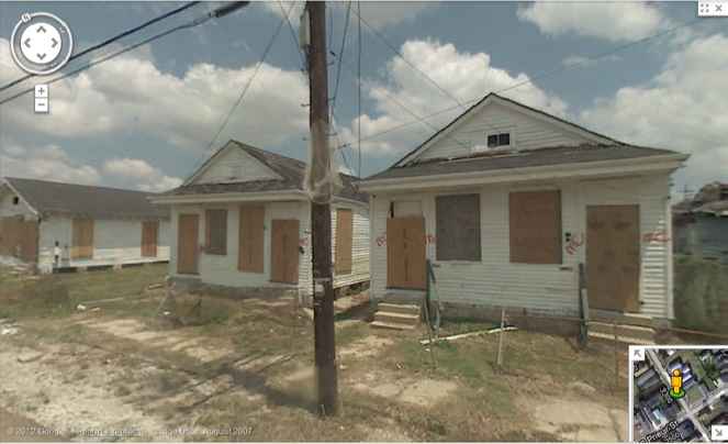 Google Street View muestra Nueva Orleans 7 aos tras el Katrina