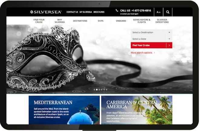 Silversea Cruises presenta su nuevo prtal web experiencial