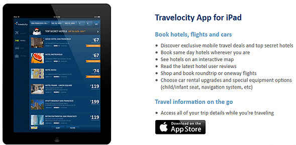 Travelocity actualiza su App iPhone Scan 