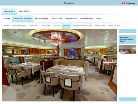 La app para iPad de TUI Cruises gana el premio Travel One Kompass