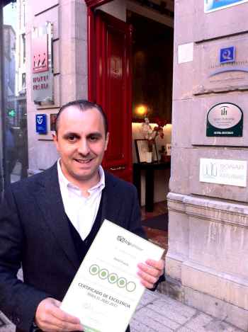 TripAdvisor acredita al Hotel Fruela con el Certificado de Excelencia 2011