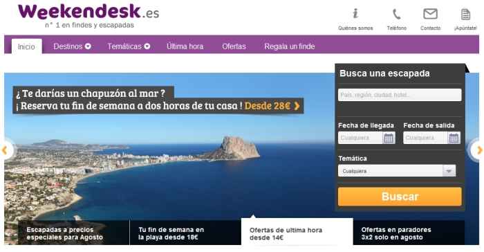 Weekendesk eleva su facturacin hasta los 11 millones de euros