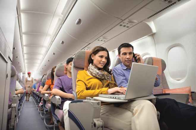 No vuelo sin Wi-Fi gratis, un estndar en el futuro segn Emirates