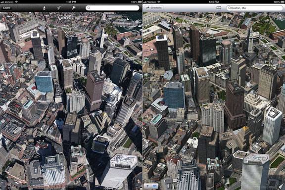 Apple iOS 6, mapas en 3D mejores que Google Maps?