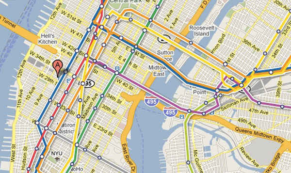 Google Maps incorpora nuevas alertas del metro de Nueva York
