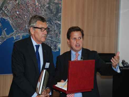 Visita del embajador de Blgica en Espaa  al presidente de la Autoridad Portuaria Tarragona